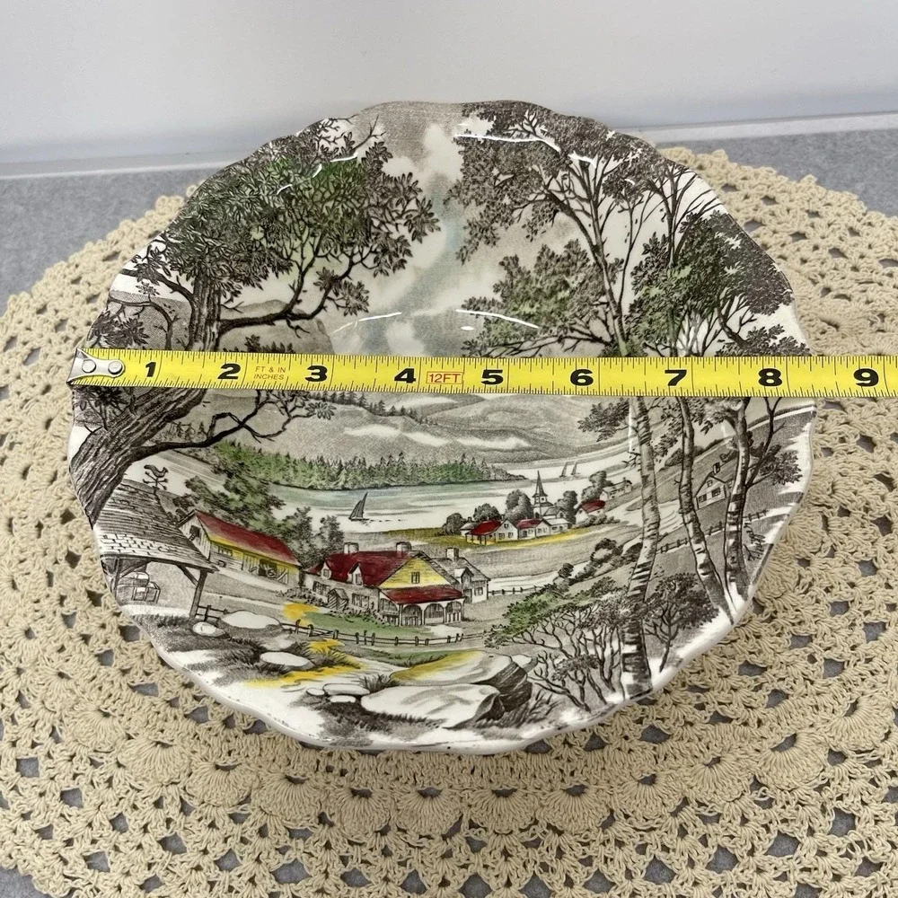 Vintage 1955 J & G Meakin Welcome Home Round Vegetable Bowl 8.25